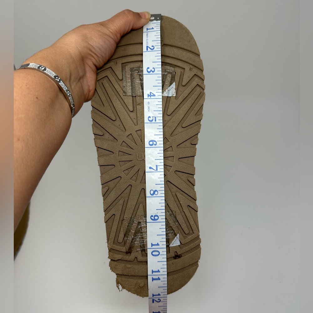 UGG TAZZLE Women's Slippers Suede Chestnut US 10 - Picture 12 of 12